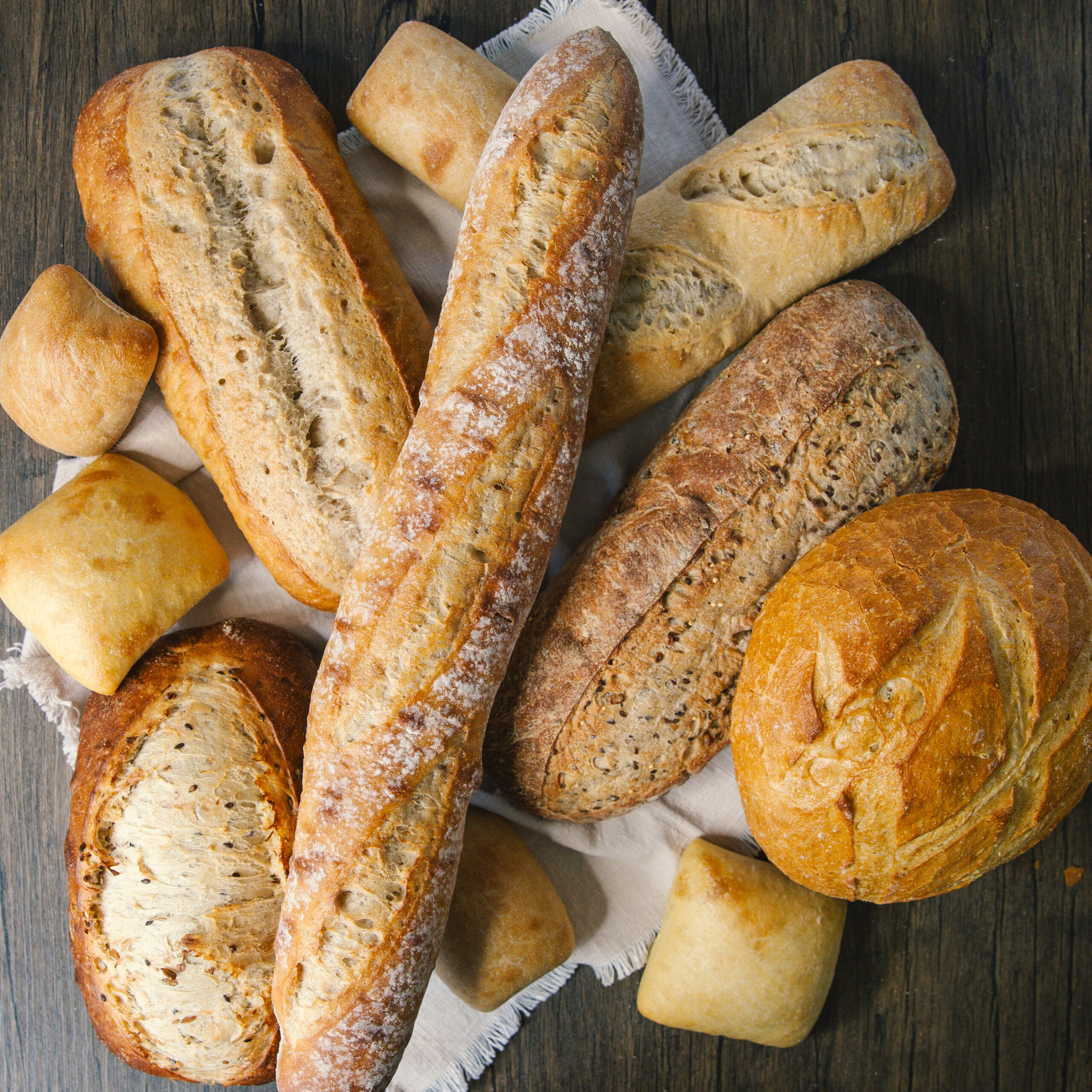 Variety of Artisan Bread